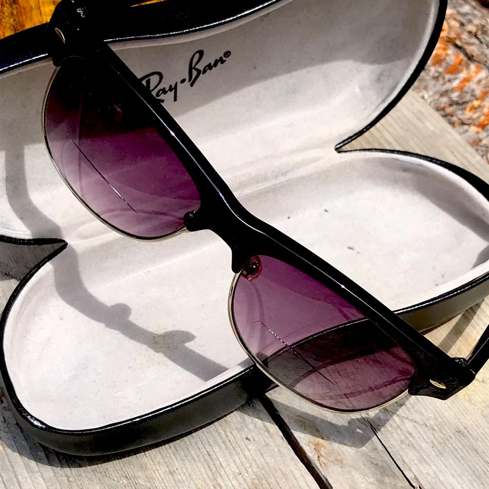 Ray Ban bi focal sunglasses with case